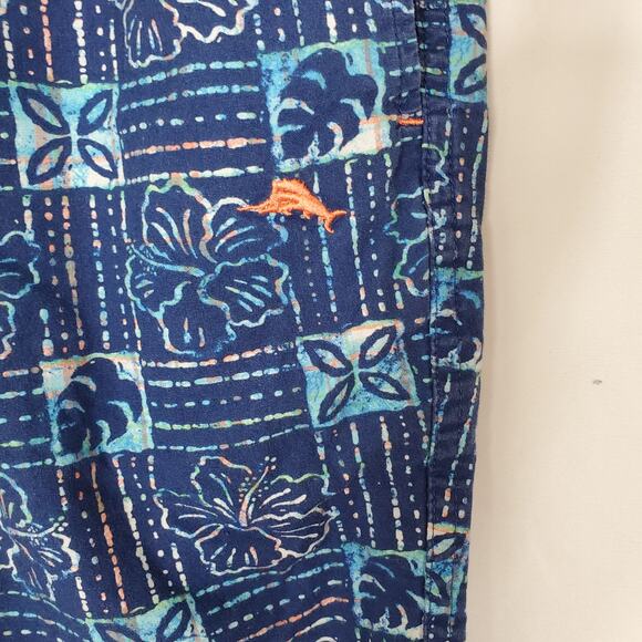 Tommy Bahama Blue Printed Swim Trunks Board Shorts Men’s Size Large - Picture 3 of 6